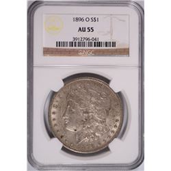 1896-O MORGAN DOLLAR NGC AU-55