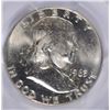 Image 2 : 1963-D FRANKLIN HALF DOLLAR, PCGS MS-64 FBL