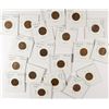 Image 1 : (19) 1915-D LINCOLN CENTS VARIOUS GRADES, GRADE RANGE AG-VF- MOST IN F-VF RANGE