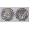 Image 2 : LOT OF ( 2 ) UNC, 1992 AMERICAN SILVER EAGLES