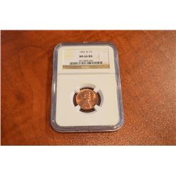 USA: 1961-D 1-Cent - NGC MS66 RED