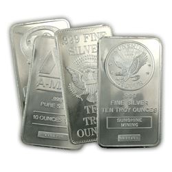 .999 Fine Silver Bar, 1 Ounce