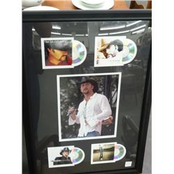 Framed Tim McGraw Autographed Photo/CD Collage w/COA From Memorabilia Magic