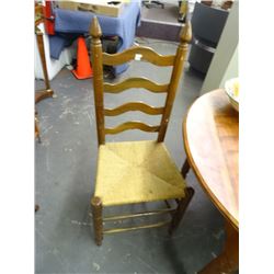 6 Rush Seat Ladder Back Chairs - 6 Times the Money