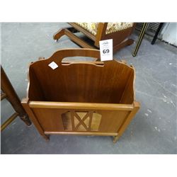 Mahogany Magazine Rack