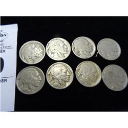 Buffalo Nickels 1928-1937 (8)