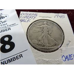 1945 Walking Liberty Half