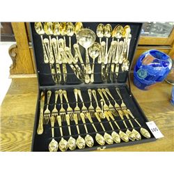 Brass Plated Flatware Service