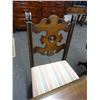 Image 5 : Burled Walnut Table w/6 Chairs Highboy Cupboard & Server