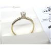 Image 2 : 14 Kt. Yellow Gold Ladies Solitaire Ring