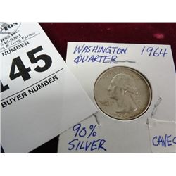 1964 Washington Quarter (90% Silver)