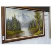 Image 1 : Framed Oil "Mountains"