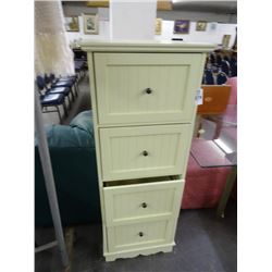 Antiqued 4 Drawer File Cabinet