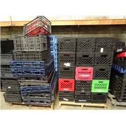 Lot of Bread & Milk Crates