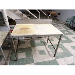 S/S 4' Cutboard Table - Appx. 30" H.