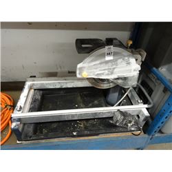 Chicago Tile Wet Saw w/Trough & Pump