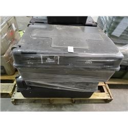 4 Large Black Rolling Transport Cases - 4 Times the Money