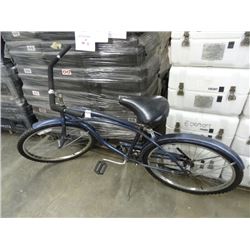 Blue Beach Cruiser Bike