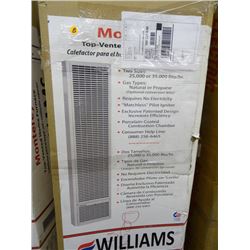 Williams Top Vented Gas Furnace