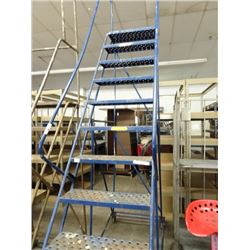 Rolling 10' Warehouse Ladder