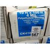 Image 2 : 12 Film Gard 10' x 100' Poly Sheet Roll - 12 Times the money 4mil