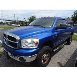 2007 Dodge Ram 3500 DSL. 4 x 4 Crewcab S/bed Pick Up