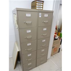 Metal 5-Drawer File Cabinets