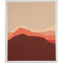 Doug Danz Signed Abstract Proof Print Canyon A