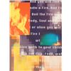 Image 2 : April Greiman Signed Print "Fire" Modern Art Design