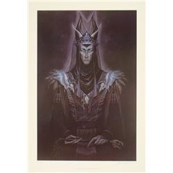 Winter's King Dawn Wilson Print Art Dark Evil Snow