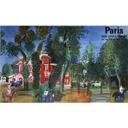 Raoul Dufy 1960 Paddock-Deauville Original Lithograph