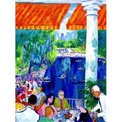 The Boat House Central Park LeRoy Neiman LE Art Print