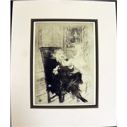 Engraving Henri De Toulouse Lautrec Brilliant Idea