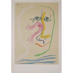 Homage a Rene Char-avant lettre 1969 Picasso Lithograph