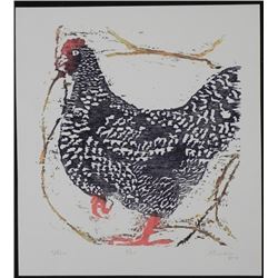 Betty Snyder Rees Original Signed Numberd Print Hen