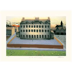 Mackenzie Thorpe 'ALL THE WORLD IS PLAYING' Lithograph