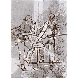 Isabel Bishop GIRLS AT COUNTER 1982 (II) Signed Etching