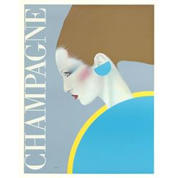 Gerard Razzia Champagne Rare 1985 Poster