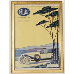 Antique Delage La Voiture Chic Automobile Ad Luxury Car