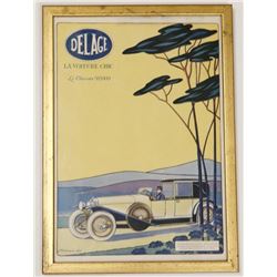 Antique Delage La Voiture Chic Automobile Ad Luxury Car