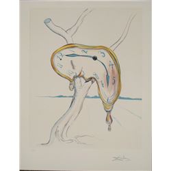 Salvador Dali : Tearful Soft Watch Melting Art Print