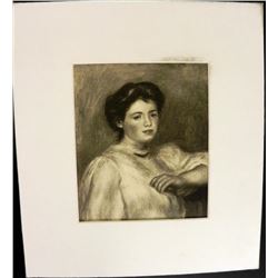 Renoir Portrait Mademoiselle Renee Riviere Engraving