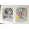 Image 1 : Pablo Picasso Double Head Colored Sketch Lithograph
