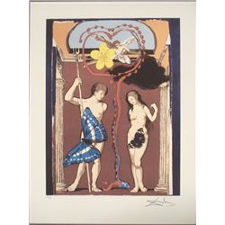 Salvador Dali : The Lovers, Adam and Eve Art Print