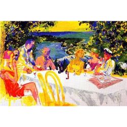 Wine Alfresco Signed Leroy Neiman Limited Ed Art Print