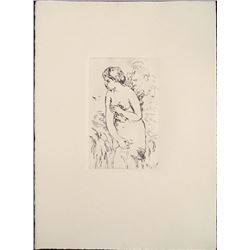 Renoir Etching Art Print - Bather