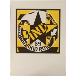 Robert Indiana Art Print Self Portrait 69 Skid Row