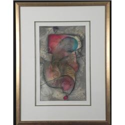 Eric Waugh Original Mixed Media Art Ling A1 Framed