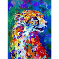 Portrait of the Cheetah Signed LeRoy Neiman Art Print