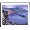 Image 1 : VIEW OF CAMOGLI Signed Sipos Large Landscape Art Canvas